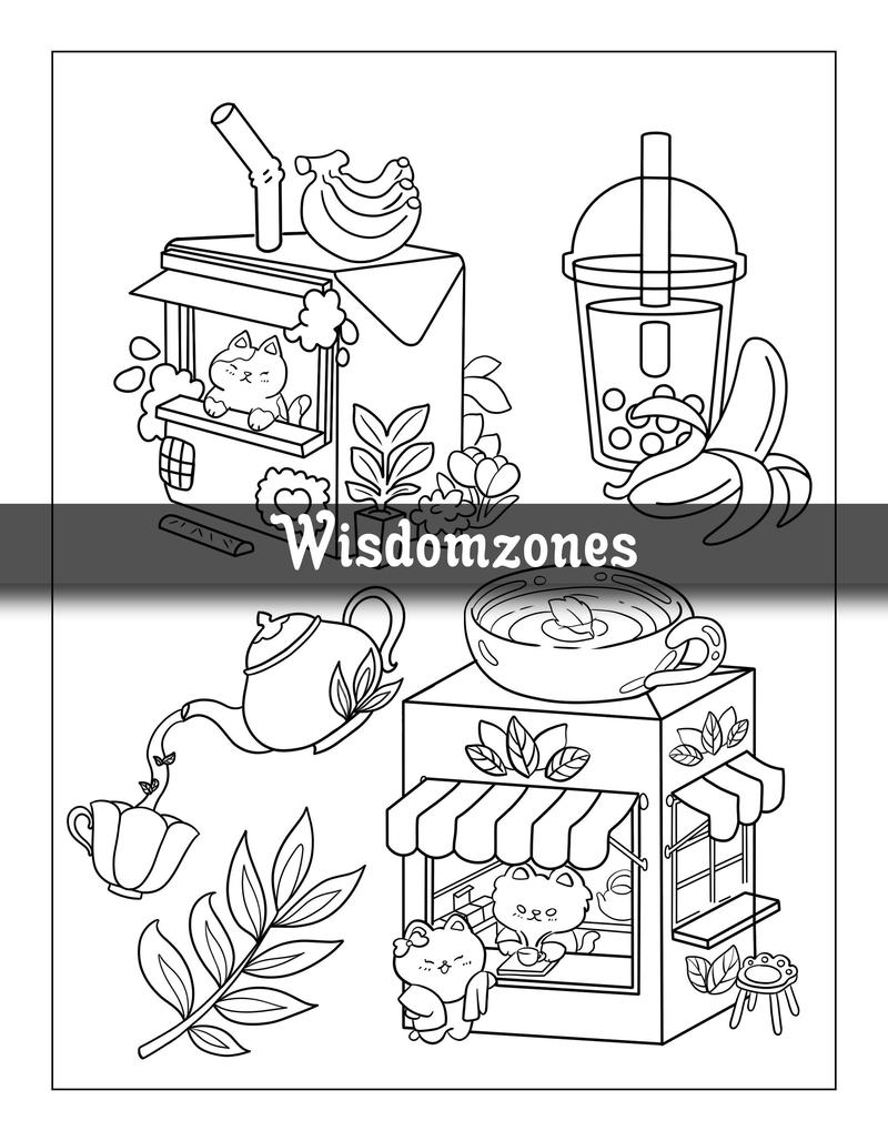 Tiny Kitty: Cute Little Cat Coloring Pages for Adults in a Magical World of Wonder - Perfect for Relaxation, Stress Relief and Fun (Artist Wisdom Stress Relaxation Series)